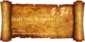 Györök Zsolt névjegykártya